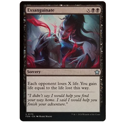 x1 Exsanguinate FDN MTG M/NM Sorcery Uncommon Black Foundations TCG CCG - Image 1