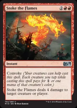 Stoke the Flames - Medium Play MTG Magic 2015 Core Set - Image 1