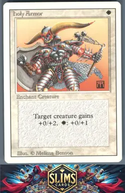 Magic the Gathering MTG Revised Edition Holy Armor # Buy 2 Get 1 - Image 1