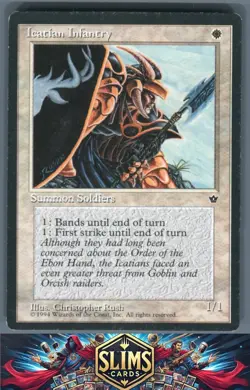 Magic the Gathering MTG Fallen Empires Icatian Infantry (Rush) # Buy 2 Get 1 - Image 1