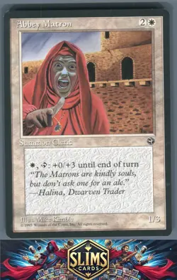 Magic the Gathering MTG Homelands Abbey Matron #103 Buy 2 Get 1 - Image 1