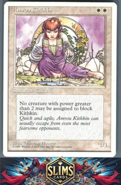 Magic the Gathering MTG Fourth Edition Amrou Kithkin #252 Buy 2 Get 1 - Image 1