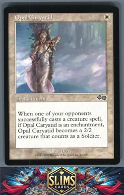 Magic the Gathering MTG Urza's Saga Opal Caryatid #24 Buy 2 Get 1 - Image 1