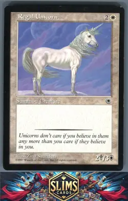 Magic the Gathering MTG Portal Regal Unicorn # Buy 2 Get 1 - Image 1