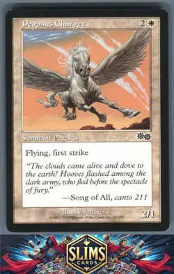 Magic the Gathering MTG Urza's Saga Pegasus Charger #30 Buy 2 Get 1 - Image 1