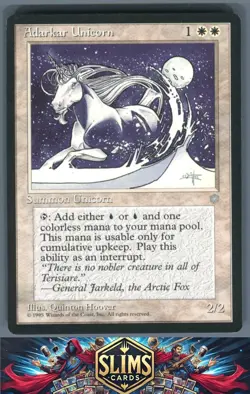 Magic the Gathering MTG Ice Age Adarkar Unicorn # Buy 2 Get 1 - Image 1