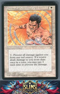 Magic the Gathering MTG Ice Age Circle of Protection: Red # Buy 2 Get 1 - Image 1
