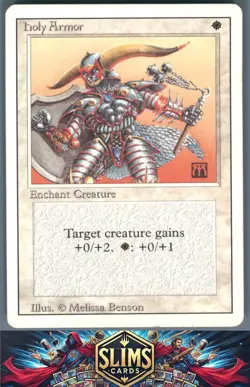 Magic the Gathering MTG Revised Edition Holy Armor # Buy 2 Get 1 - Image 1