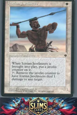 Magic the Gathering MTG Fallen Empires Icatian Javelineers # Buy 2 Get 1 - Image 1