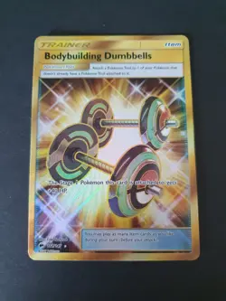 Pokemon TCG Bodybuilding Dumbbells Burning Shadows 161/147 Light Played - Image 1