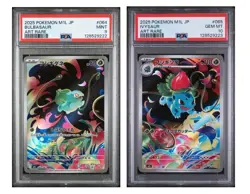 POKEMON 064 BULBASAUR PSA 9 & 065 IVYSAUR PSA 10 M1L-MEGA BRAVE SEQUENTIAL SET - Image 1