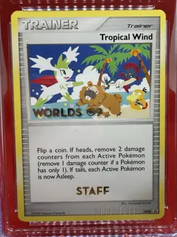 Pokemon Tropical Wind DP48 World Championship ‘09 STAFF Black Star Promo CGC 8.5 - Image 2