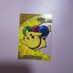 2000 Topps Pokemon Pikachu #PC1 #25 TV Animation Clear Card NM - Image 1