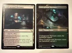 MTG: 2x Underground Mortuary Cards 1 Borderless 1 Reg Murders at Karlov Manor - Image 1