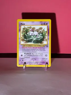 DAMAGED Mew 47 WoTC Promo "Lily Pad Mew" Pokemon Card - Image 1
