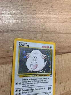 Chansey 3/130 Base Set 2 Holo Rare LP Vintage Pokemon TCG Card - Image 3