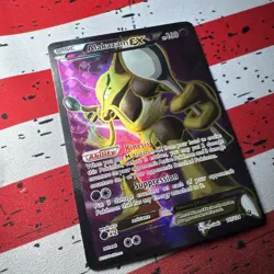 Alakazam EX (Full Art) 117/124 Fates Collide Holo Rare Pokemon Card Near Mint - Image 3