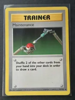 Maintenance 83/102 UC TCG Unlimited Base Set Pokemon Card NM - Image 1