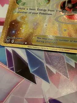Pokemon Energy Switch Silver Tempest Trainer Secret Holo Rare Gold Card 212/195 - Image 3