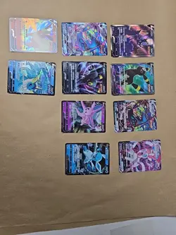 Pokemon 10 Card W/ Lot Umbreon V Alt Art 085/069 Korean Eevee Heroes Evolving - Image 1