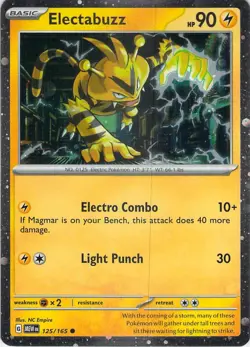 Electabuzz - (Cosmos Holo) Promo Miscellaneous Cards & Products 125/165 NM - Image 1