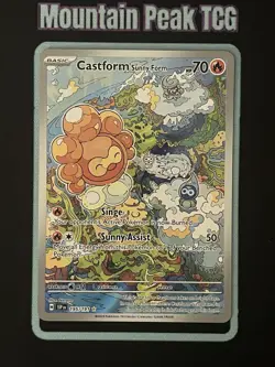 NM Castform Sunny Form 195/191 IR - Surging Sparks - Pokemon Card - Image 1