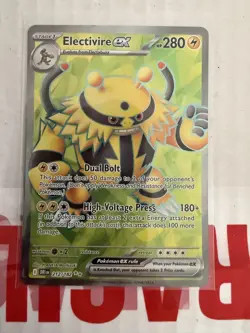 Pokemon TCG Electivire EX Full Art Card 212/182 Destined Rivals - Image 1