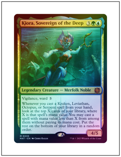 1x Kiora, Sovereign of the Deep, Foil, Magic MTG NM - Image 1