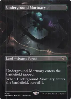 Underground Mortuary (Borderless) Karlov Manor Rare Regular #333 NM MTG - Image 1