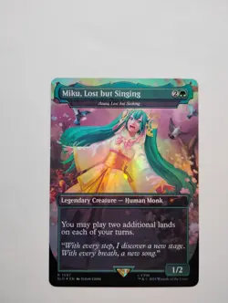 Miku, Lost but Singing - Azusa, Lost but Seeking (Rainbow Foil) Secret Lair Drop - Image 1
