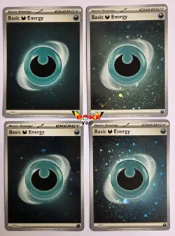 Pokemon TCG Scarlet & Violet 151 4 x Darkness Reverse Holo Energy Cards Bundle - Image 1