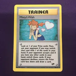 Pokemon TCG Misty’s Wish 108/132 Non-Holo Rare Trainer Gym Challenge NM/M- TCCCX - Image 1