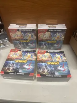 SEALED Pokemon TCG Surging Sparks Booster Bundle LOT OF 4 - Image 1