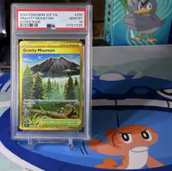 Pokemon Gravity Mountain Surging Sparks Gold Hyper Rare Holo 250/191 PSA 10 - Image 1
