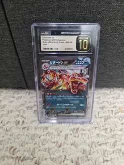 2023 Pokemon Japanese Ruler of the Black Flame #66 Charizard EX CGC PRISTINE 10 - Image 1
