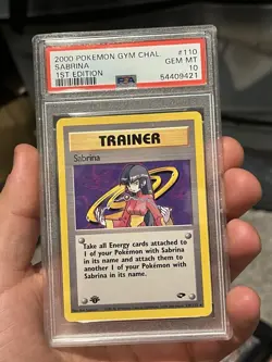 2000 Pokemon Gym Challenge 1st ED Sabrina 110 PSA 10 Gem Mint VERY Low Pop 💎🔥 - Image 1