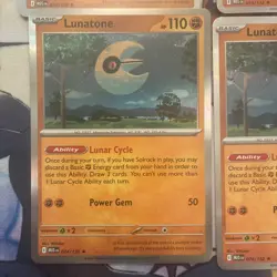 Lunatone 074/132 - Pokemon TCG Mega Evolution - 4x Holo Playset - Image 2