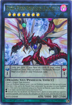 YUGIOH ODD-EYES RAGING DRAGON ULTRA RARE RATE-EN048 NEAR MINT - Image 1