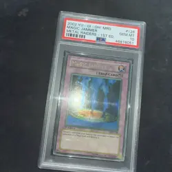 2022 Yu-Gi-Oh! Magic Jammer Metal Raiders 1st Edition MRD-128 PSA 10 Gem Faded - Image 4