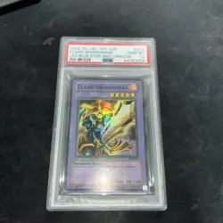 2002 Yu-Gi-Oh! Flame Swordsman LOB-003 Super Rare PSA 10 1.5 Print Faded Lob - Image 4
