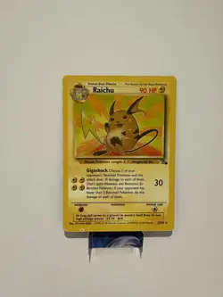 Pokemon TCG Fossil Raichu Non-Holo Card 29/62 LP/MP - Image 1