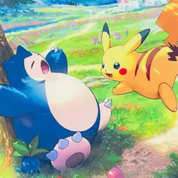 Pikachu & Snorlax Pokemon Card Game Deck Shield Sleeve Kanto Adventure 2024 JP - Image 3