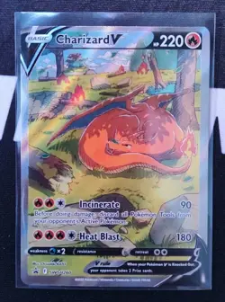 Charizard V SWSH260 Sword & Shield Black Star UPC Promo Pokemon Card NM - Image 1