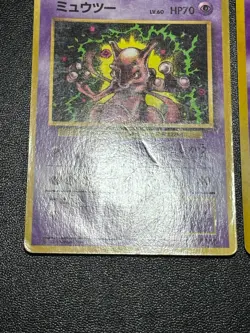 4set Mewtwo Base set Team Rocket's Corocoro Promo No.150 Japanese Pokemon Card - Image 3
