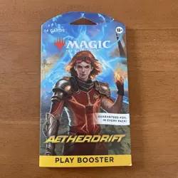 Magic The Gathering Aetherdrift sleeved Play Booster 14 Card Pack - Image 1