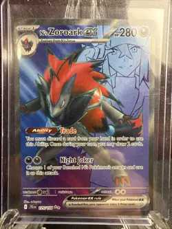 Pokemon TCG N's Zoroark EX Holo Ultra Rare Card 175/159 Sv09: Journey Together - Image 1