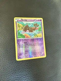 Skrelp Reverse Holo 63 122 BREAKpoint Pokemon card 2016 Yukiko Baba Psychic LP - Image 1