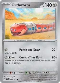 Orthworm 138/182 | Paradox Rift | Uncommon Non Holo | NM Pokemon Card - Image 1