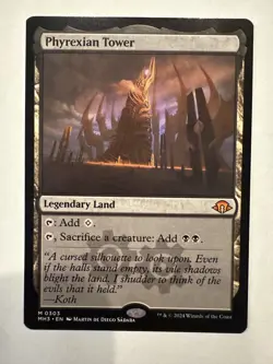 MTG: Phyrexian Tower Card Regular 303 Modern Horizons 3- NM - Image 1