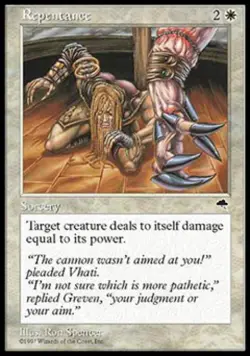 Repentance - Medium Play MTG Tempest - Image 1